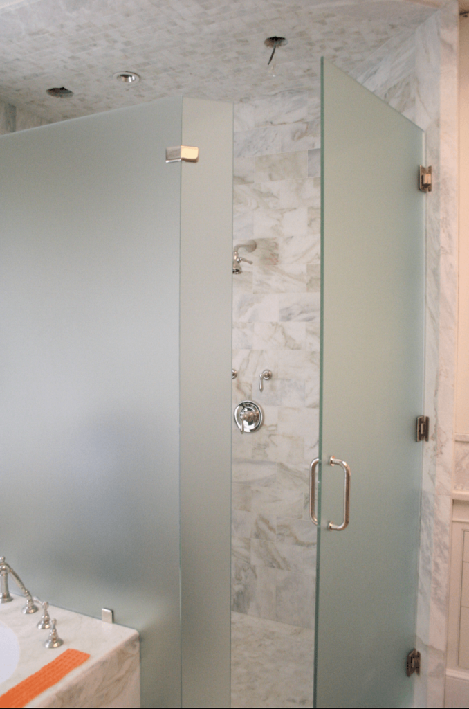 frosted shower enclosure privacy glass for shower